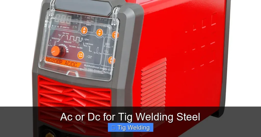 Ac or Dc for Tig Welding Steel