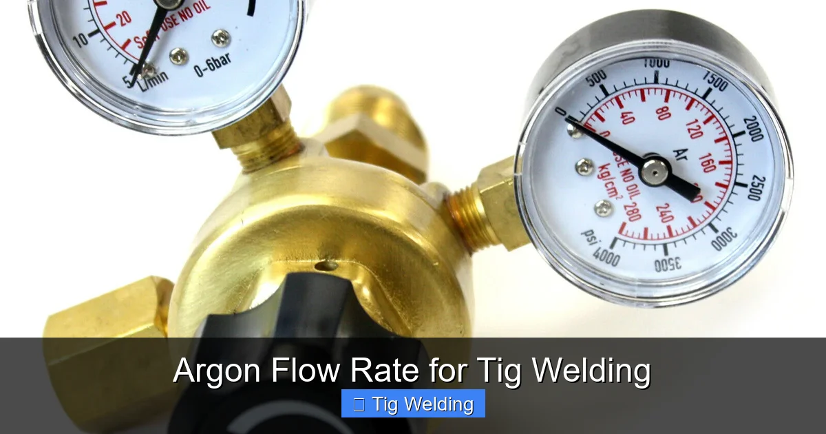 Argon Flow Rate for Tig Welding