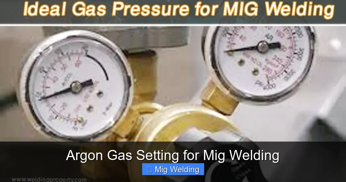 Argon Gas Setting for Mig Welding