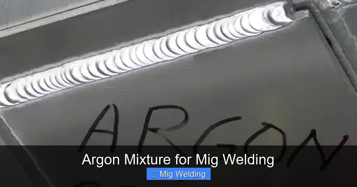 Argon Mixture for Mig Welding