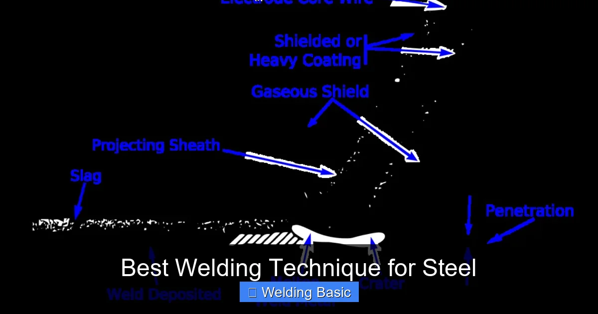 Best Welding Technique for Steel