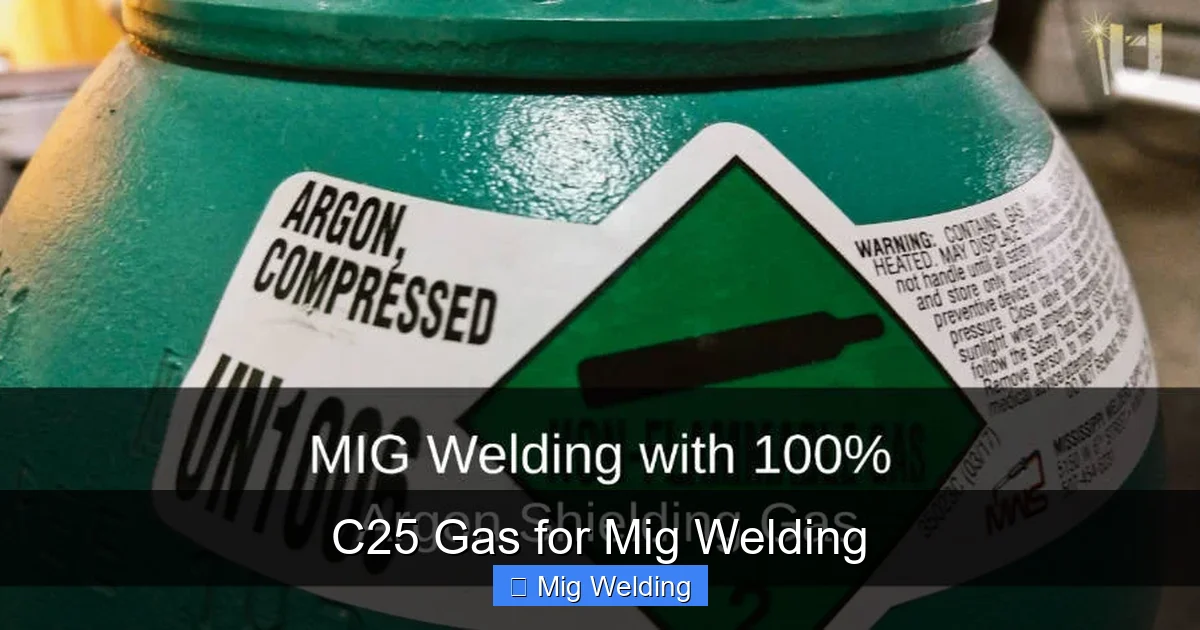 C25 Gas for Mig Welding