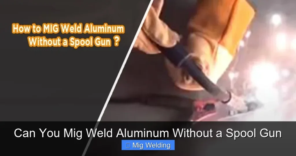 Can You Mig Weld Aluminum Without a Spool Gun