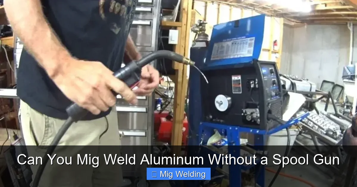 Can You Mig Weld Aluminum Without a Spool Gun