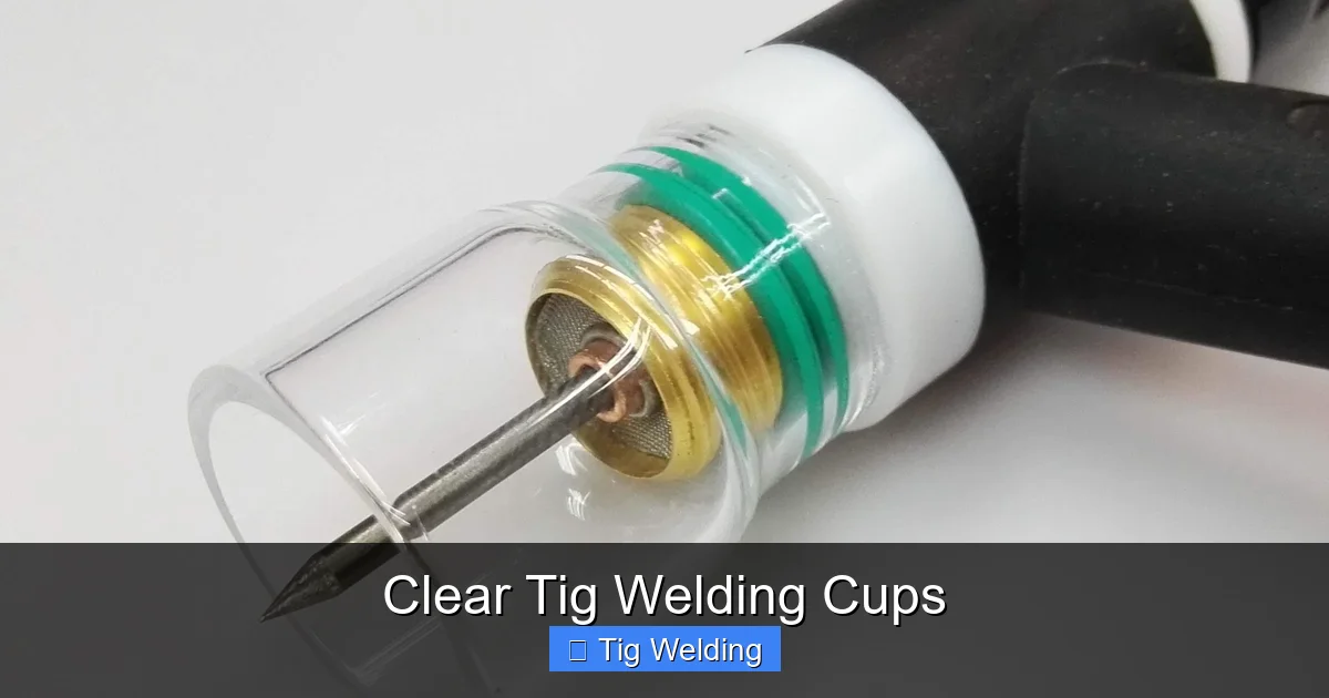 Clear Tig Welding Cups