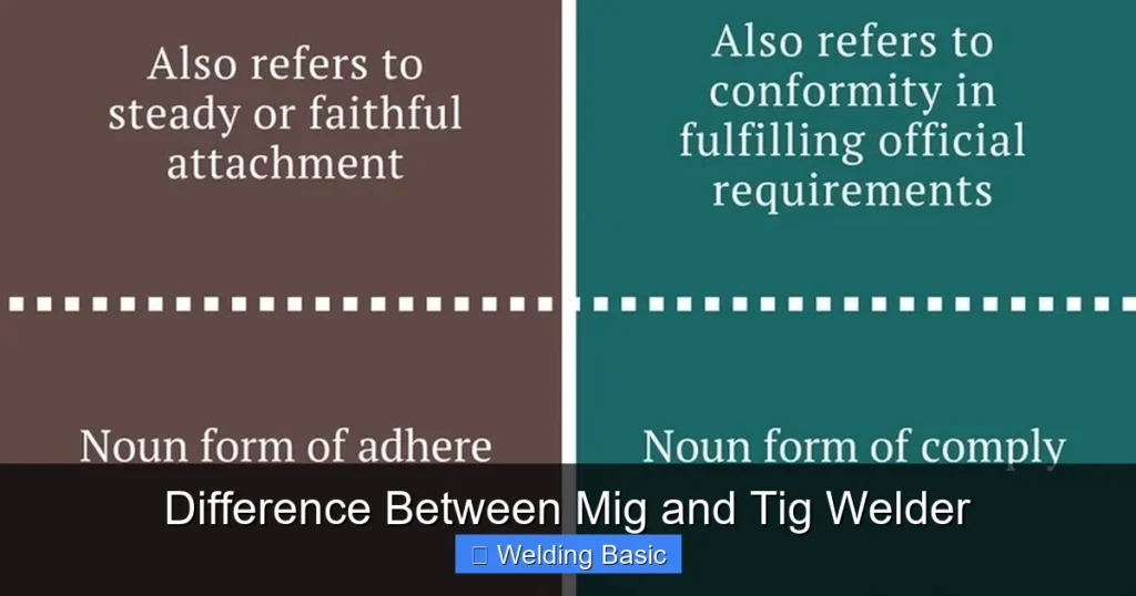 Difference Between Mig and Tig Welder