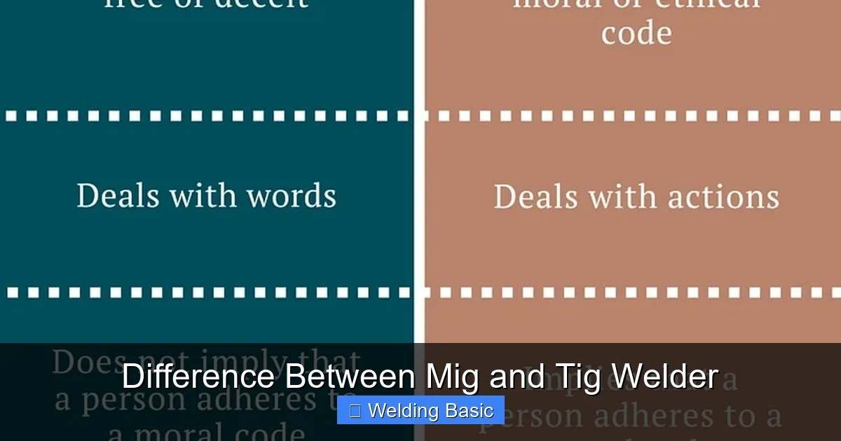 Difference Between Mig and Tig Welder