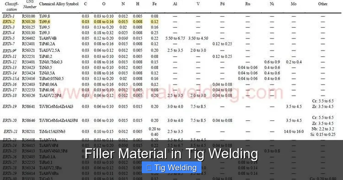 Filler Material in Tig Welding