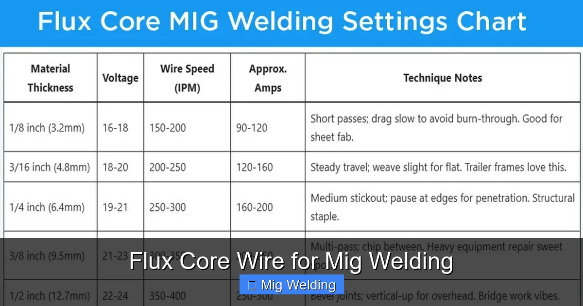 Flux Core Wire for Mig Welding