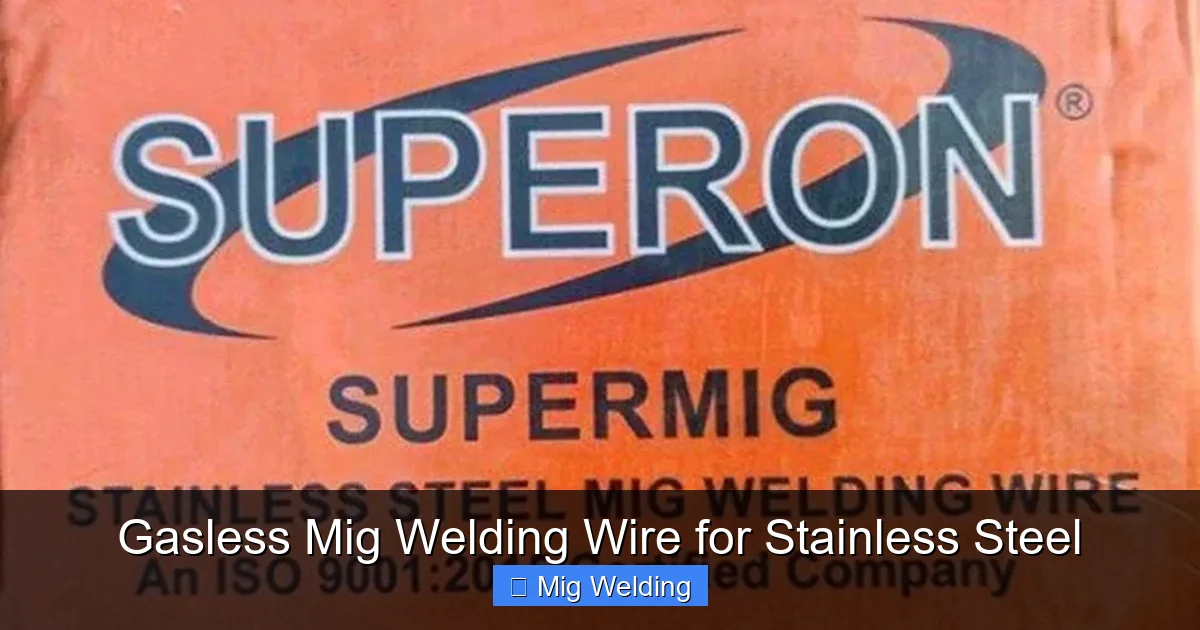 Gasless Mig Welding Wire for Stainless Steel