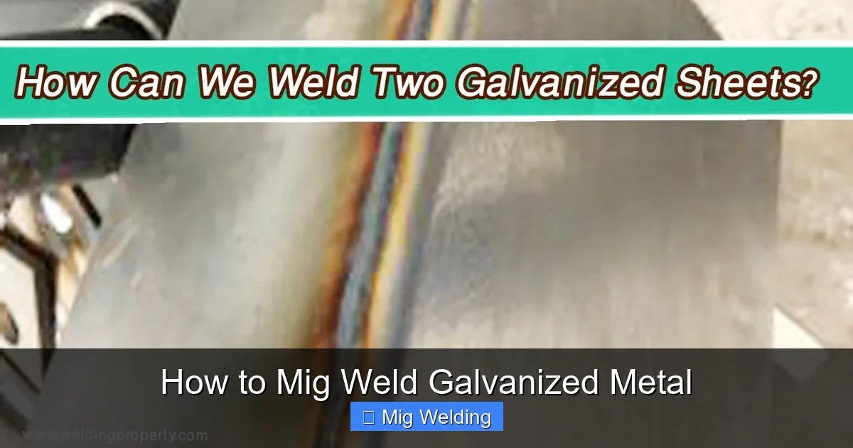 How to Mig Weld Galvanized Metal