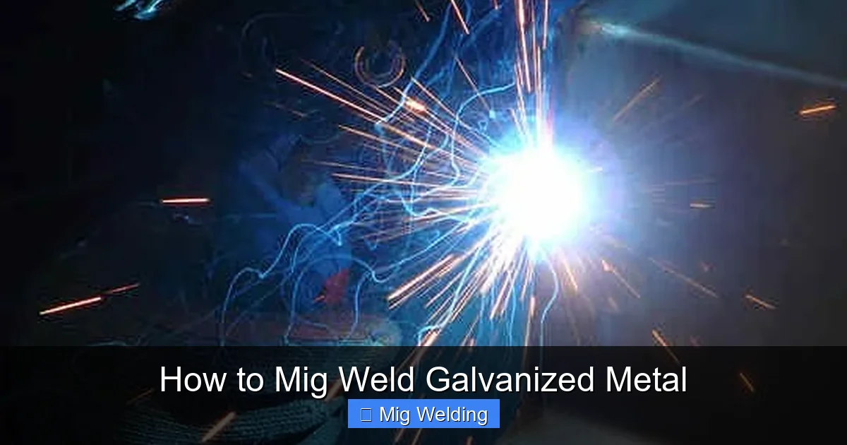 How to Mig Weld Galvanized Metal