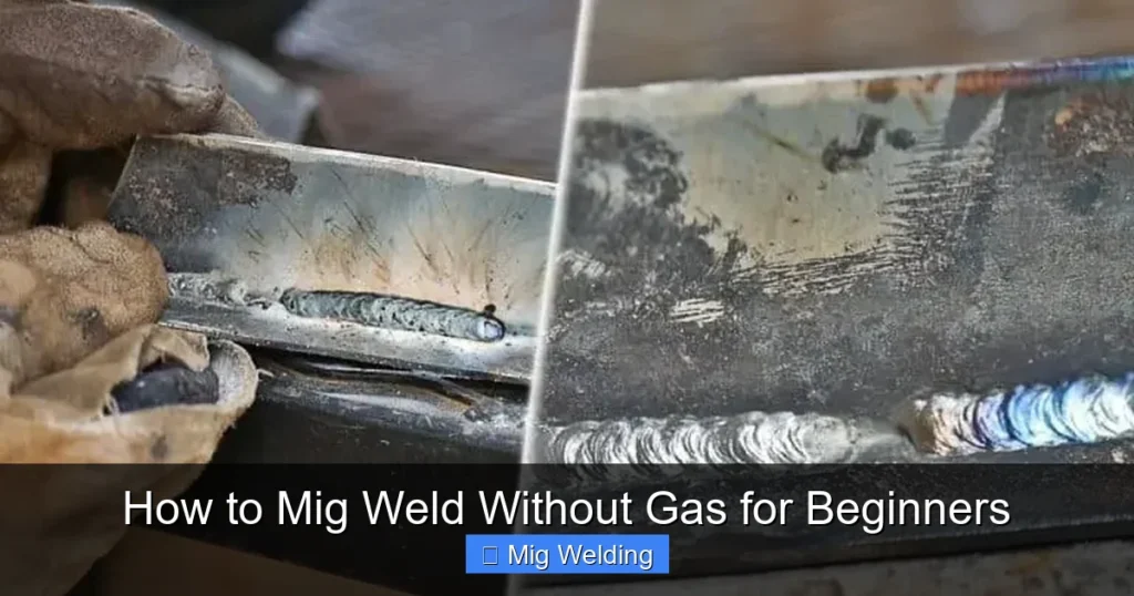 How to Mig Weld Without Gas for Beginners