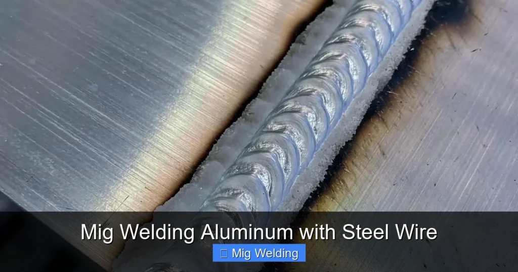 Mig Welding Aluminum with Steel Wire