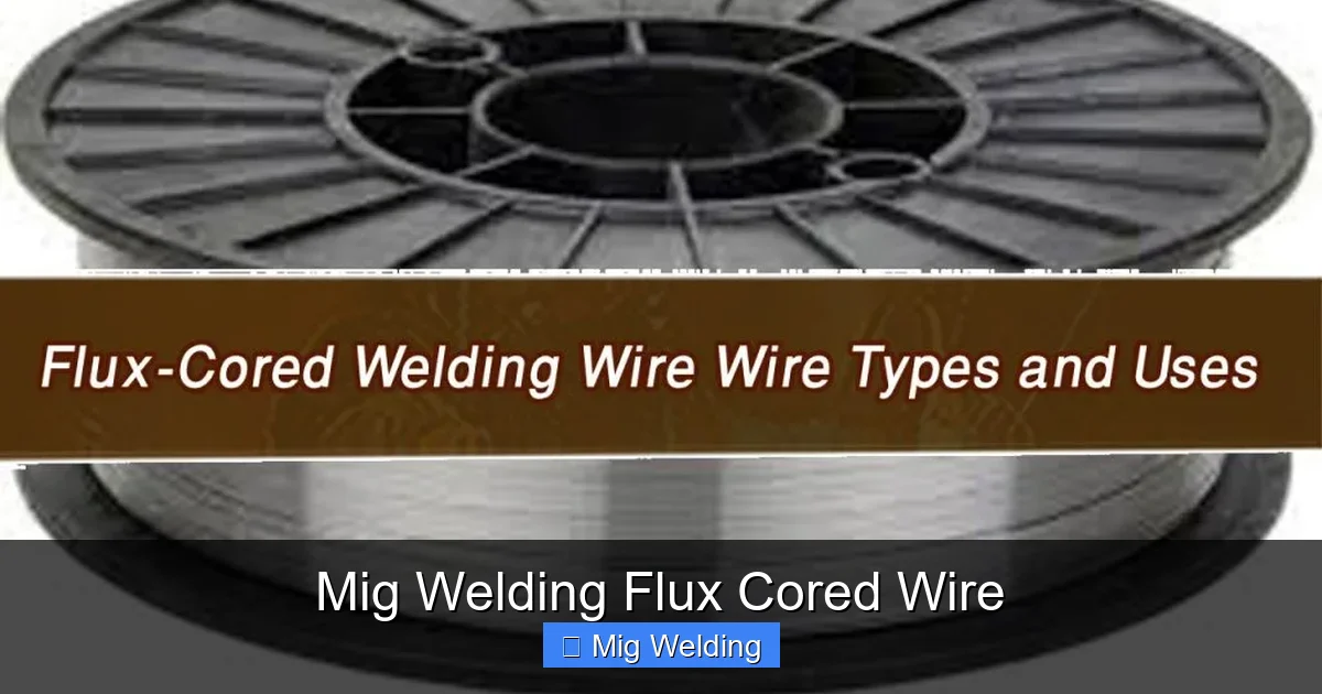 Mig Welding Flux Cored Wire
