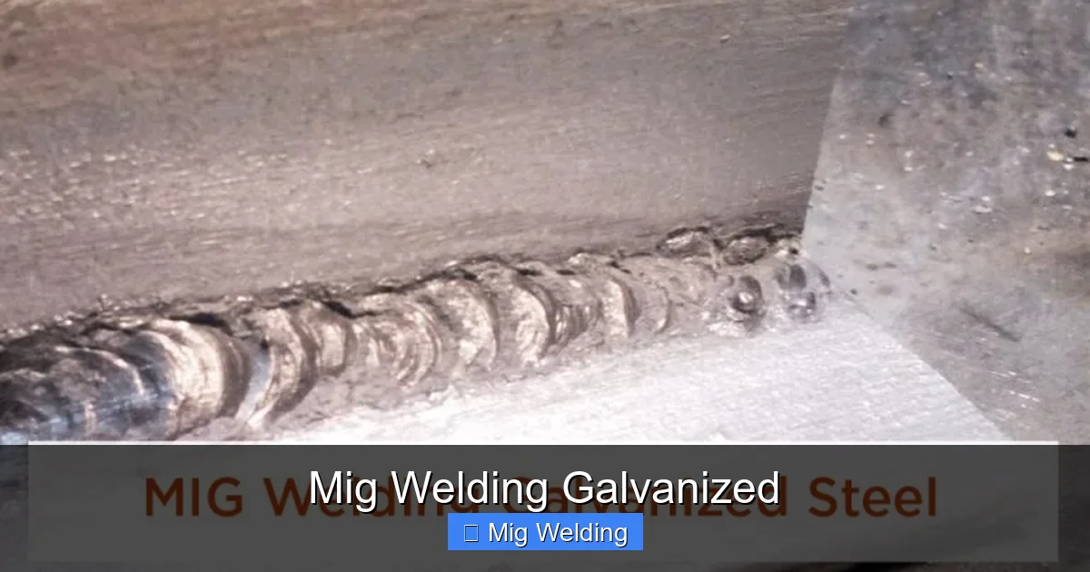 Mig Welding Galvanized
