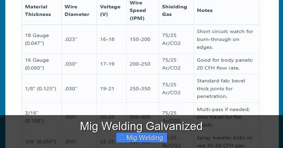 Mig Welding Galvanized