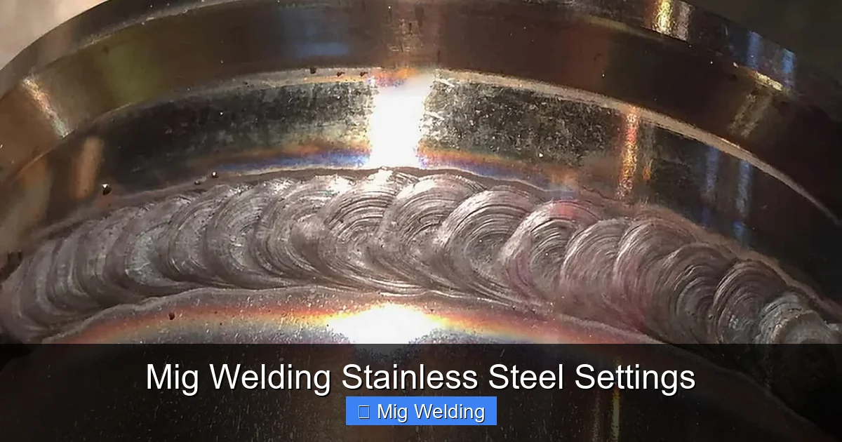 Mig Welding Stainless Steel Settings