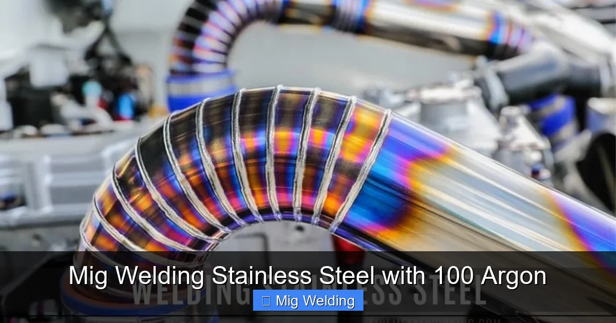 Mig Welding Stainless Steel with 100 Argon
