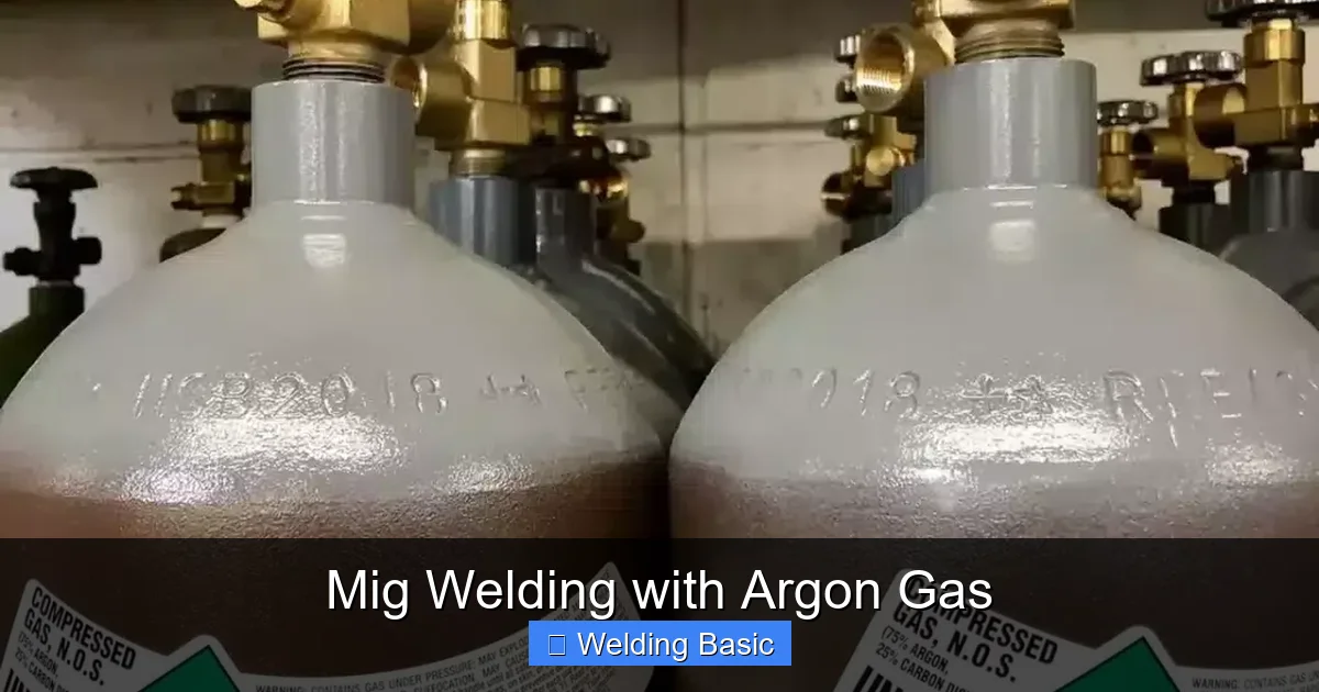 Mig Welding with Argon Gas