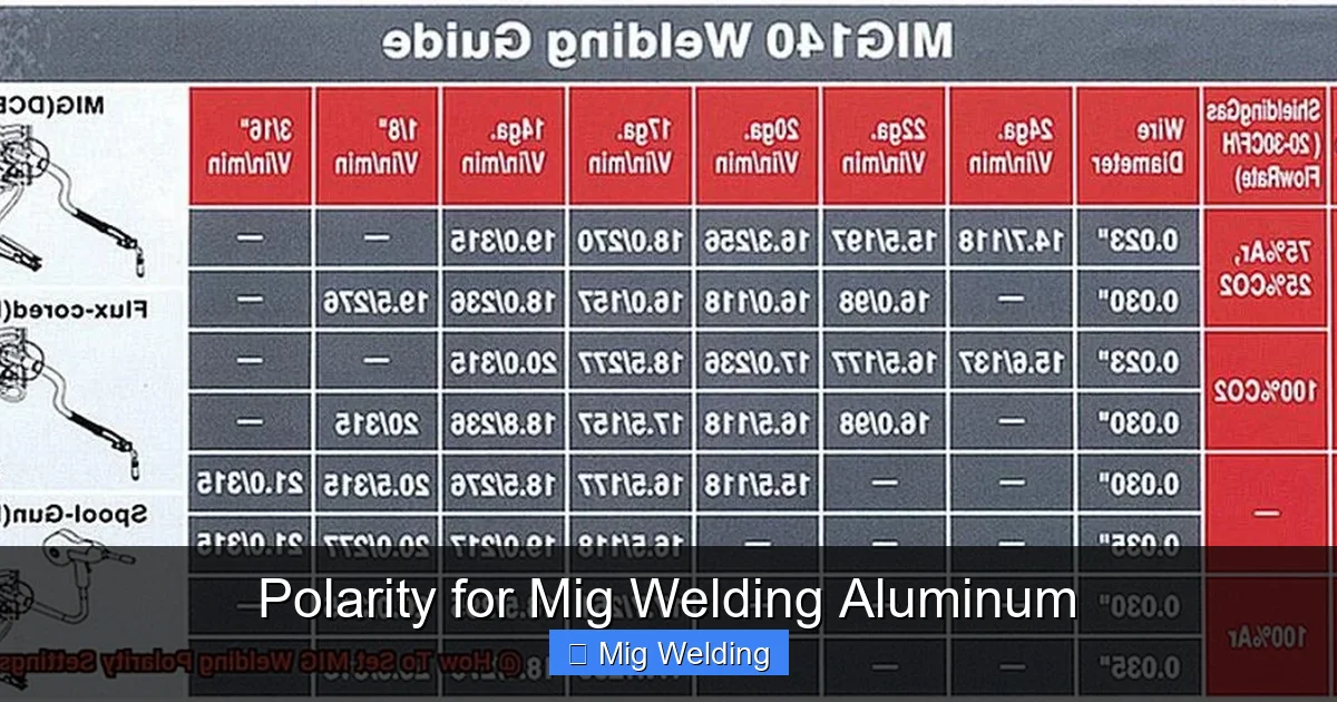 Polarity for Mig Welding Aluminum