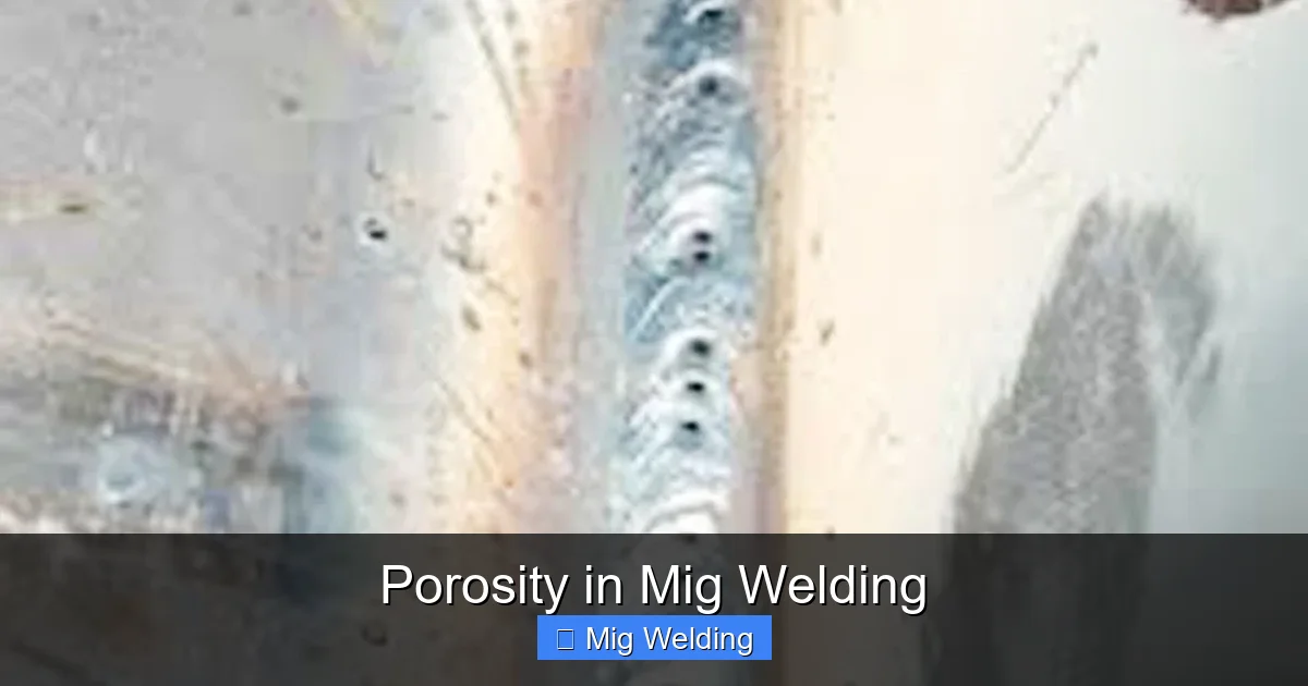 Porosity in Mig Welding