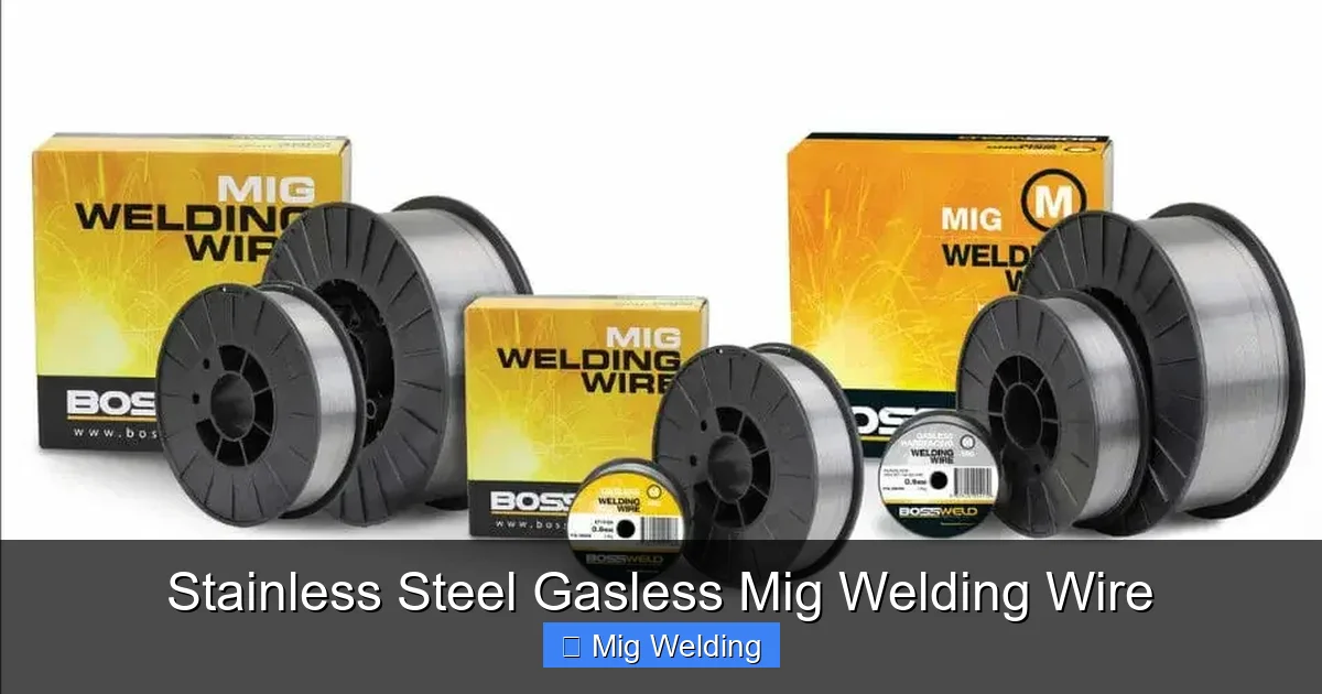 Stainless Steel Gasless Mig Welding Wire