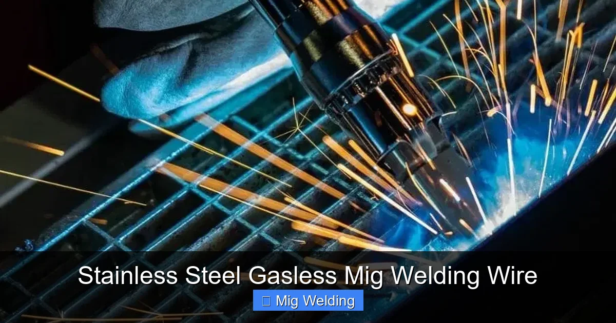 Stainless Steel Gasless Mig Welding Wire