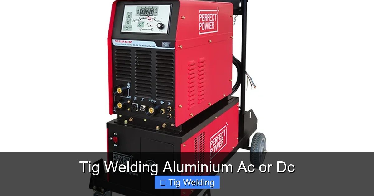 Tig Welding Aluminium Ac or Dc