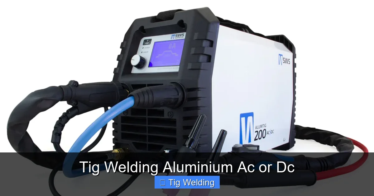 Tig Welding Aluminium Ac or Dc