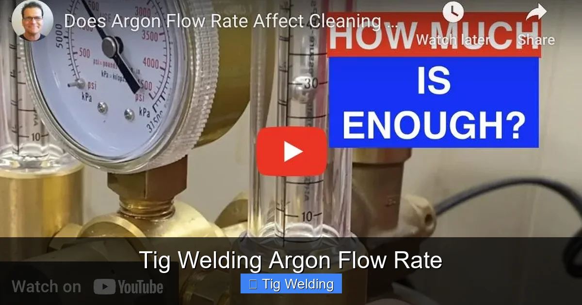 Tig Welding Argon Flow Rate