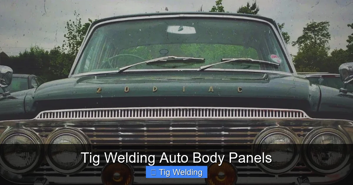 Tig Welding Auto Body Panels