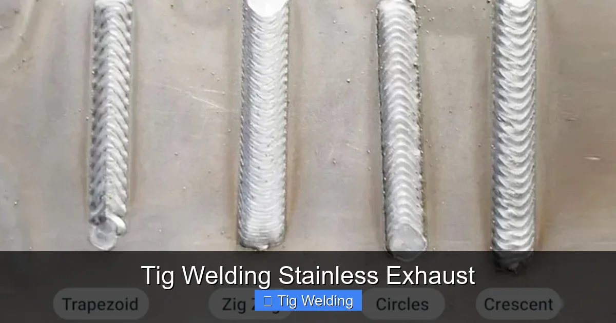 Tig Welding Stainless Exhaust