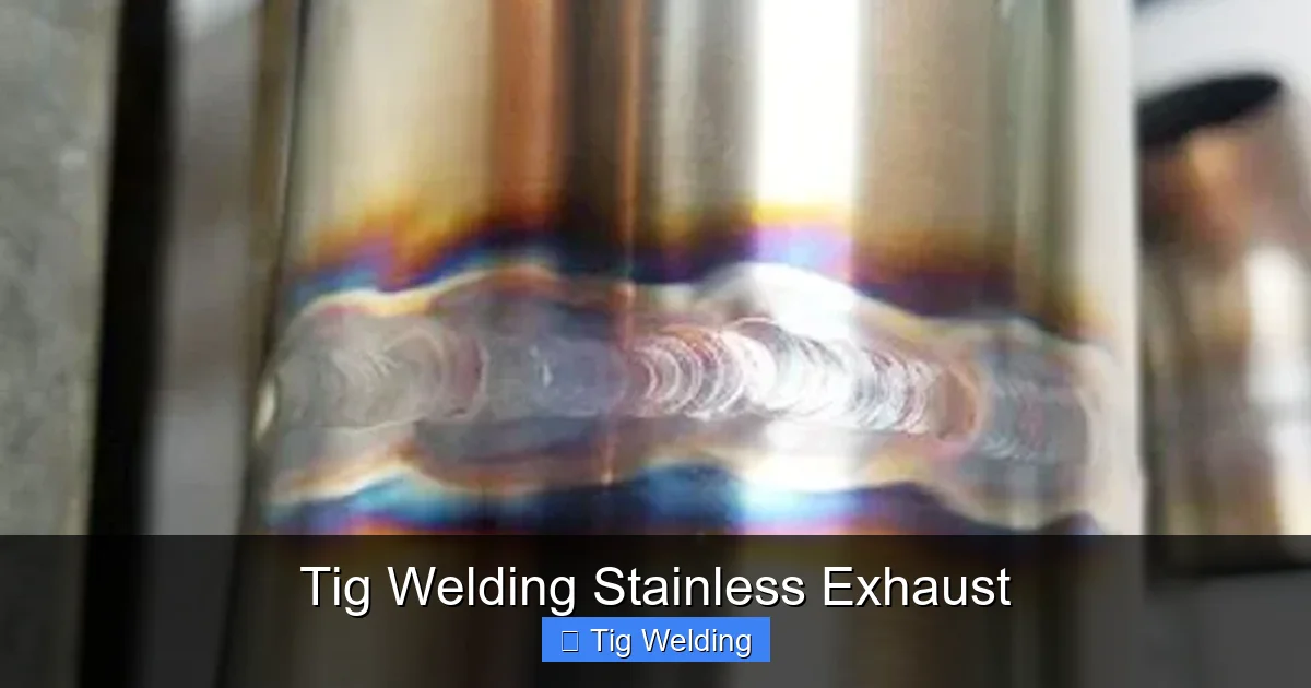 Tig Welding Stainless Exhaust