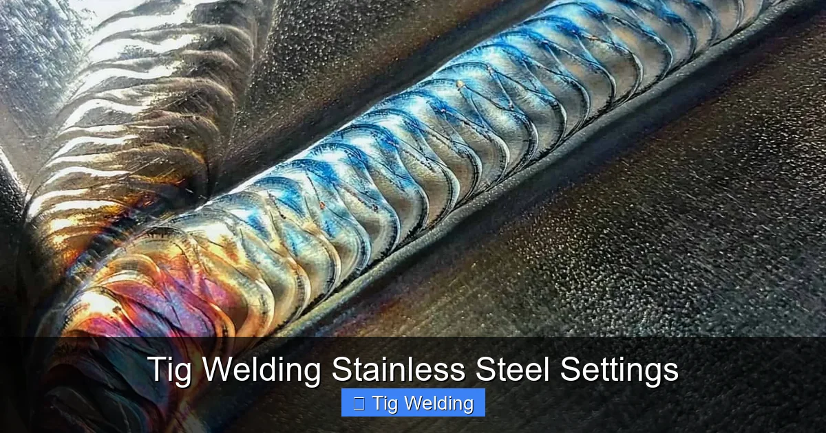 Tig Welding Stainless Steel Settings