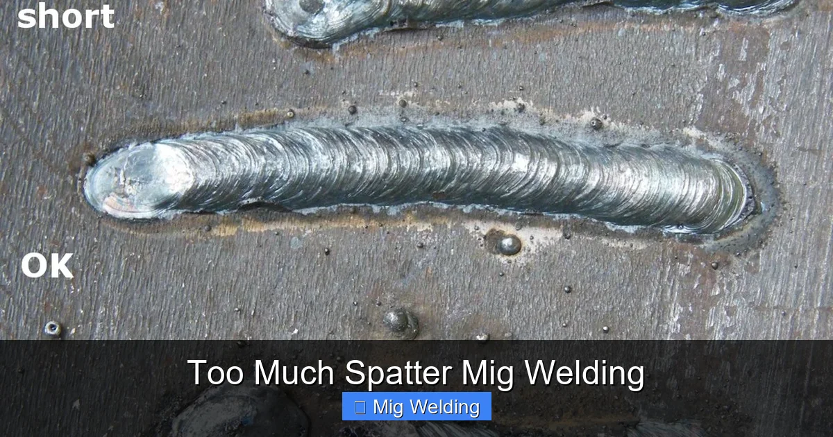 Too Much Spatter Mig Welding