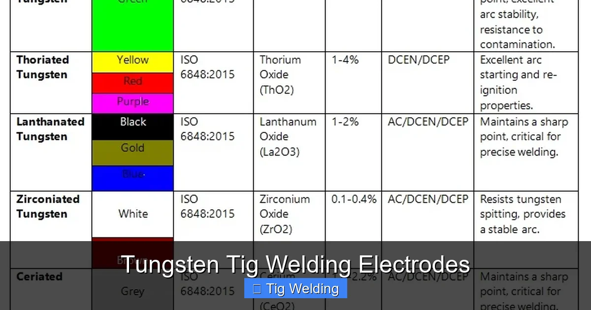 Tungsten Tig Welding Electrodes