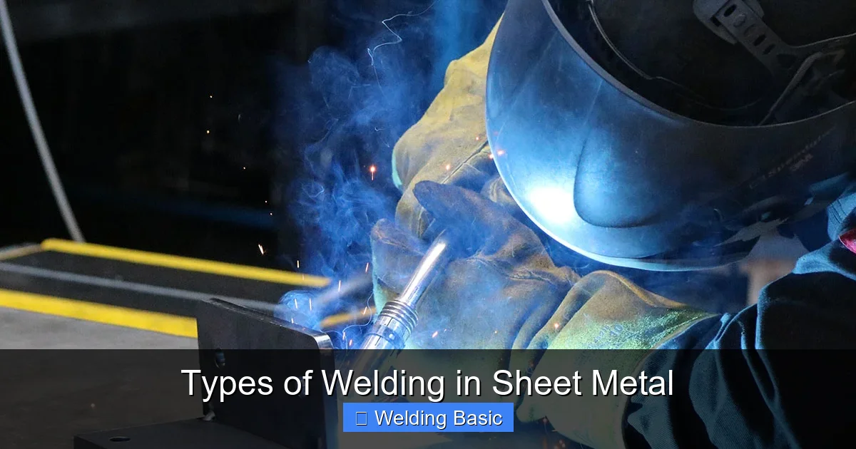 Types of Welding in Sheet Metal
