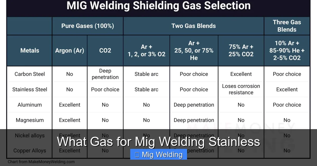 What Gas for Mig Welding Stainless