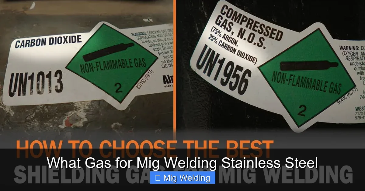 What Gas for Mig Welding Stainless Steel