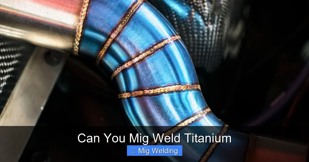 Can You Mig Weld Titanium
