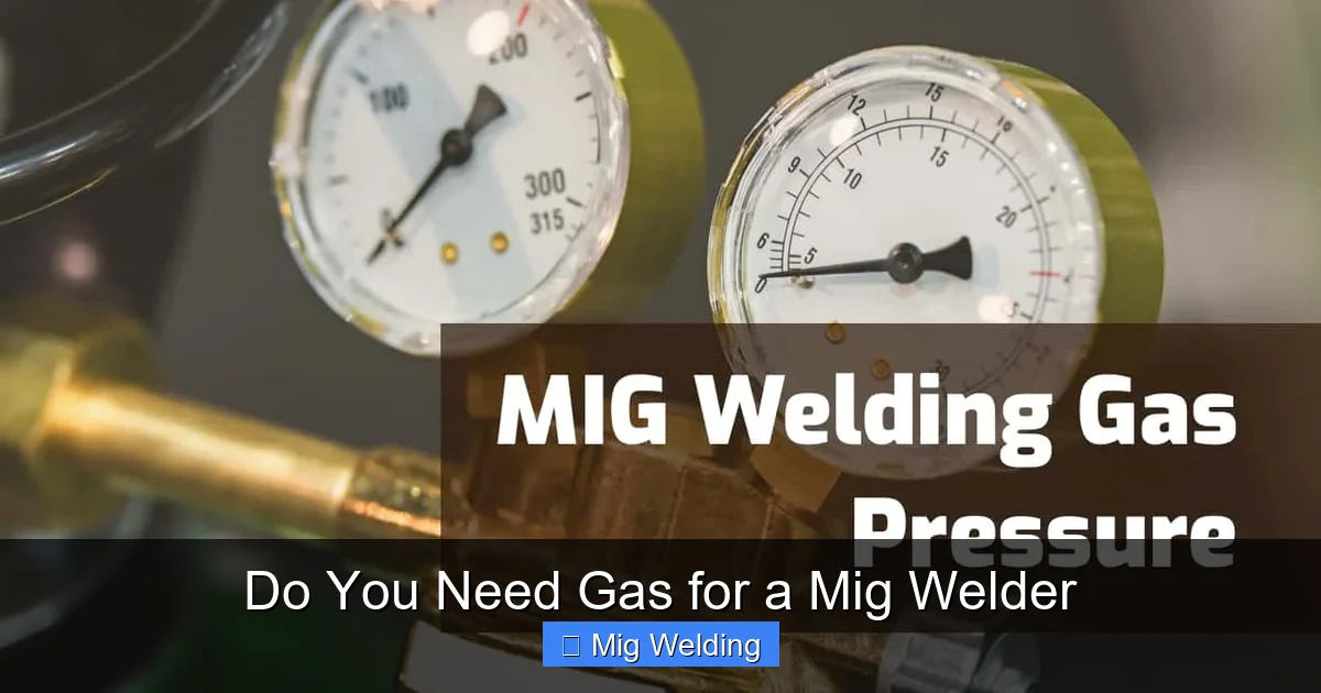 Do You Need Gas for a Mig Welder