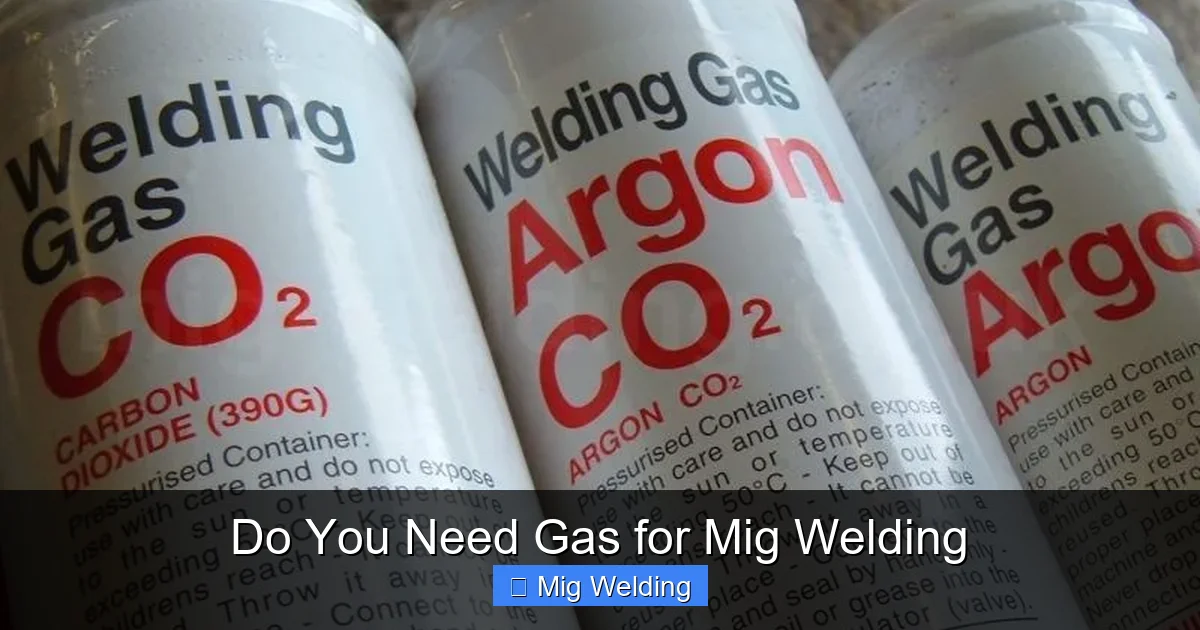 Do You Need Gas for Mig Welding