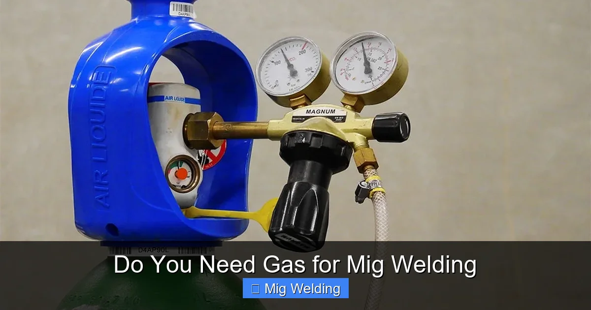 Do You Need Gas for Mig Welding