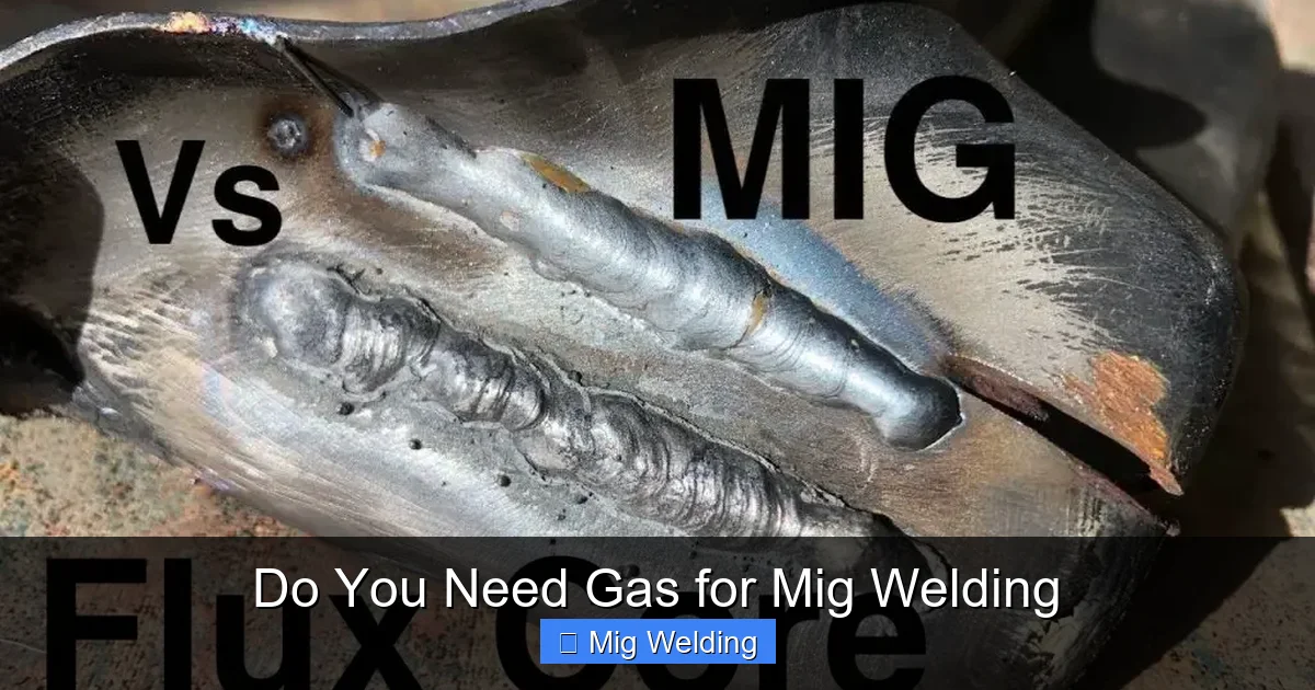 Do You Need Gas for Mig Welding