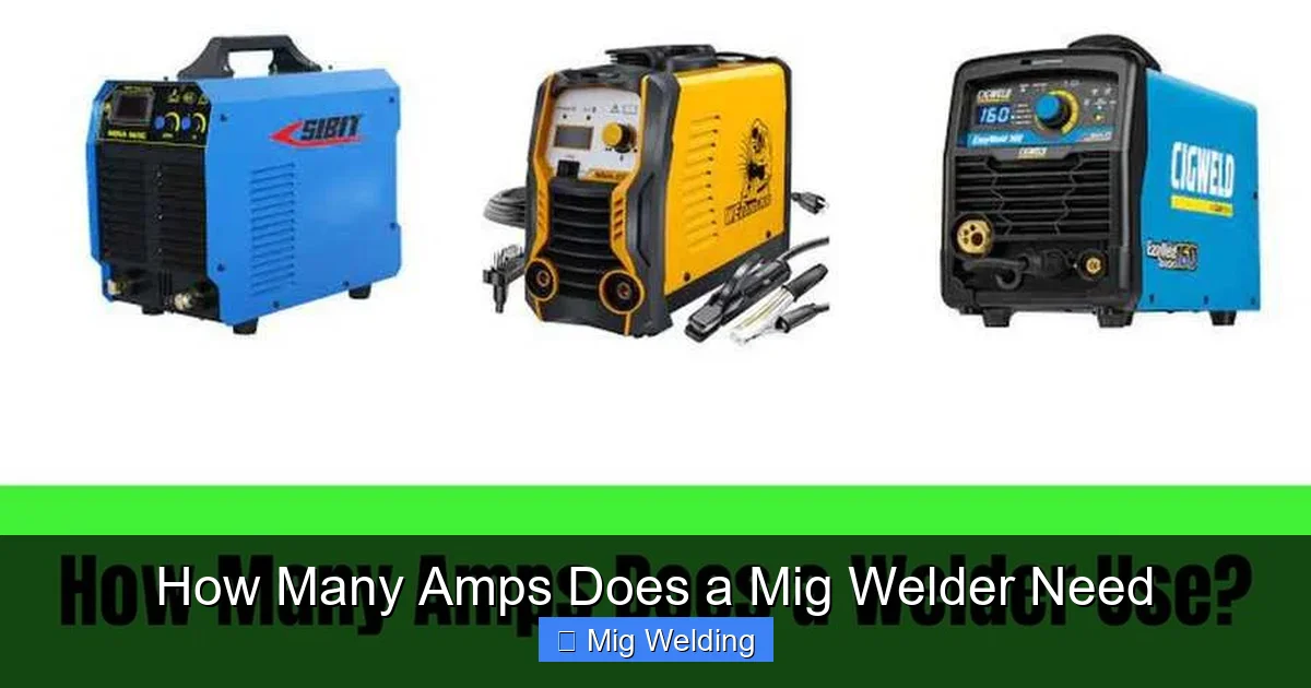 How Many Amps Does a Mig Welder Need