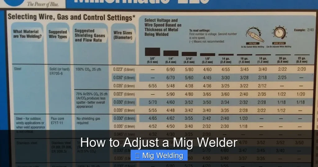 How to Adjust a Mig Welder