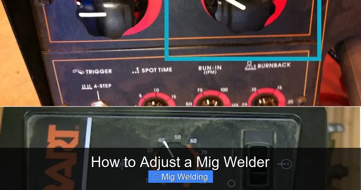 How to Adjust a Mig Welder