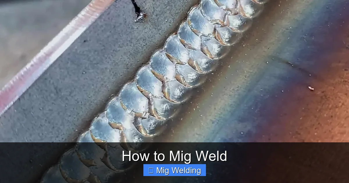 How to Mig Weld