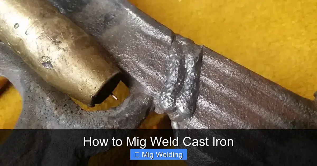 How to Mig Weld Cast Iron